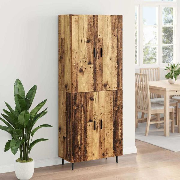 vidaXL Highboard 2 pcs Altholz Holzwerkstoff