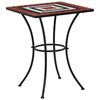 vidaXL Mosaik-Bistrotisch Terrakottarot und Wei&szlig; 60 cm Keramik