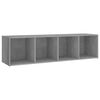 vidaXL 3-tlg. TV-Schrank-Set Betongrau Holzwerkstoff