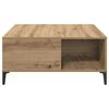 vidaXL Couchtisch Artisan-Eiche 80 x 80 x 36,5 cm Holzwerkstoff