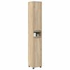 vidaXL Badezimmerschrank Sonoma-Eiche 30,5 x 30 x 195 cm Holzwerkstoff