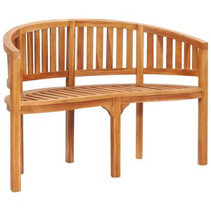 vidaXL Bananenbank 120 cm Massivholz Teak