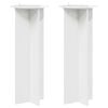 vidaXL Pflanzenst&auml;nder 2 pcs Hochglanz Wei&szlig; &Oslash;40 x 100 cm Holzwerkstoff