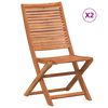 vidaXL Klappst&uuml;hle, 2 St&uuml;ck, Massivholz Akazie