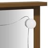 vidaXL Schminktisch-Set mit LED Honigbraun Massivholz Kiefer