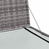 vidaXL Garden-Auflagenbox Grau 150x100x100 cm Poly Rattan
