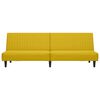 vidaXL Schlafsofa 2-Sitzer Gelb Samt
