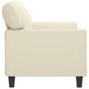 vidaXL 2-Sitzer-Sofa Creme 140 cm Kunstleder