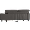 vidaXL 2-Sitzer-Sofa Grau 140 cm Kunstleder