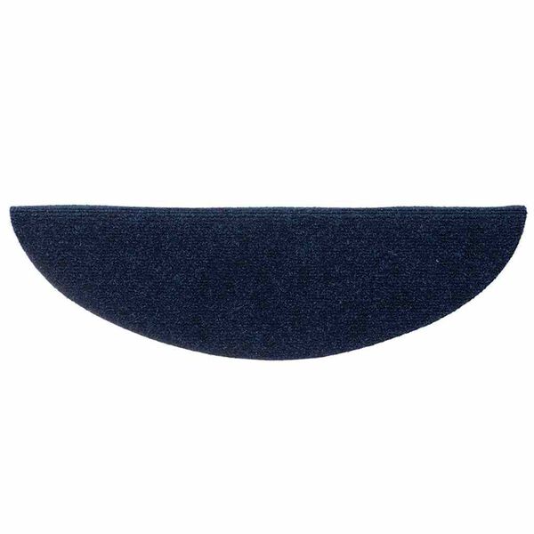 vidaXL Stufenmatten Selbstklebend 5 Stk. 56x17x3 cm Marineblau Halbrund