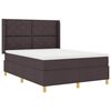vidaXL Boxspringbett mit Matratze Braun 160 x 200 cm Stoff
