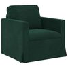 vidaXL Sofa 2 pcs Dunkelgr&uuml;n