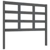 vidaXL Bett-Kopfteil Grau 105,5x4x100 cm Massivholz Kiefer
