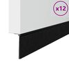 vidaXL Aufsteck T&uuml;rb&uuml;rstendichtungen 12 pcs Schwarz 100 cm