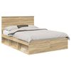 vidaXL Bettrahmen Sonoma 160 x 200 cm Massives Kiefernholz