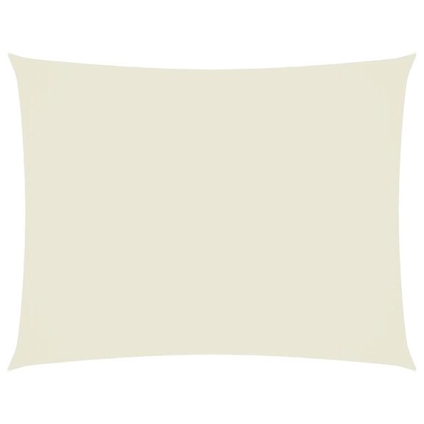 vidaXL Sonnensegel Oxford-Gewebe Rechteckig 2,5x3,5 m Creme