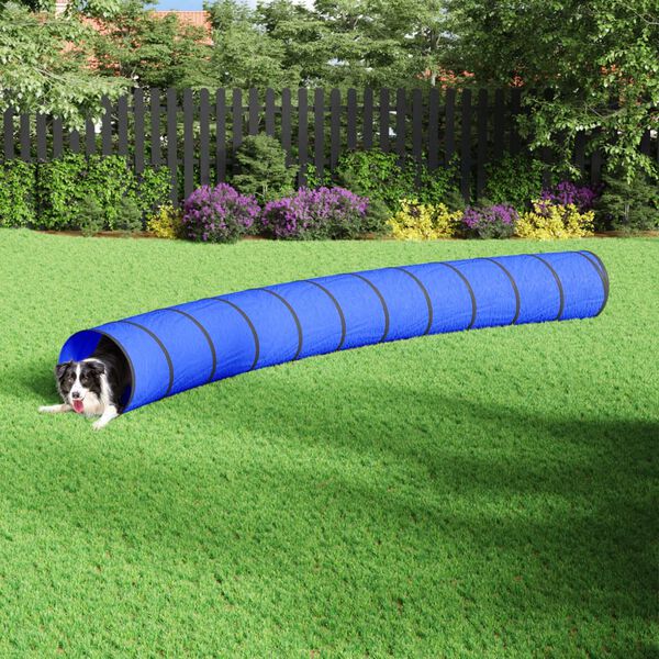 vidaXL Hundetunnel Blau &Oslash; 55x500 cm Polyester