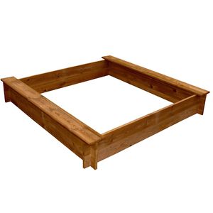 vidaXL Sandkasten Holz Quadratisch