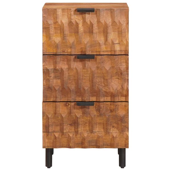 vidaXL Sideboard Akazienbraune Oberfl&auml;che 40 x 33,5 x 75 cm