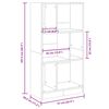 vidaXL Bücherregal Räuchereiche 57x28,5x107,5 cm Holzwerkstoff