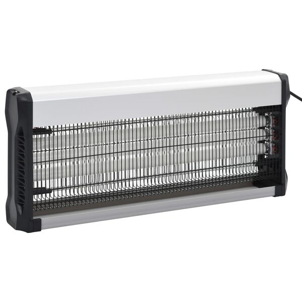 vidaXL Insektenvernichter Schwarz Aluminium ABS 60 W