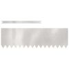 vidaXL Raseneinfassung 50 pcs Silber 100 x 0,05 x 30 cm Edelstahl