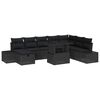 vidaXL Gartensofa-set 11 stk. Poly-Rattan