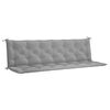 vidaXL Gartenbank-Auflage Grau 200x(50+50)x7 cm Oxford-Gewebe