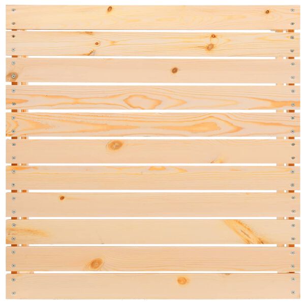 vidaXL Garten-Fußhocker mit Kissen Massivholz Kiefer