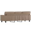 vidaXL 3-Sitzer-Sofa Cappuccino-Braun 180 cm Kunstleder