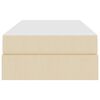 vidaXL Aufbewahrungsbett mit Matratze Creme 100 x 200 cm Polyester