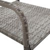 vidaXL 3-tlg. Garten-Essgruppe Poly Rattan Anthrazit und Grau