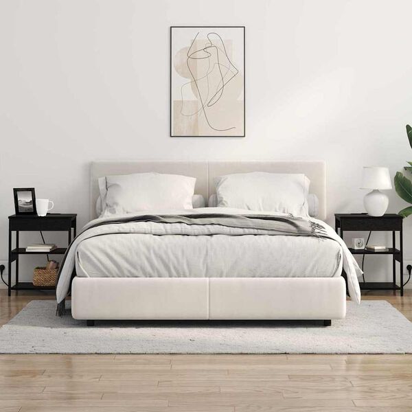 vidaXL Nachttisch Schwarz Eichen-Optik 41 x 31 x 51 cm Holzwerkstoff