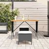vidaXL 3-tlg. Garten-Essgruppe mit Kissen Schwarz Poly Rattan