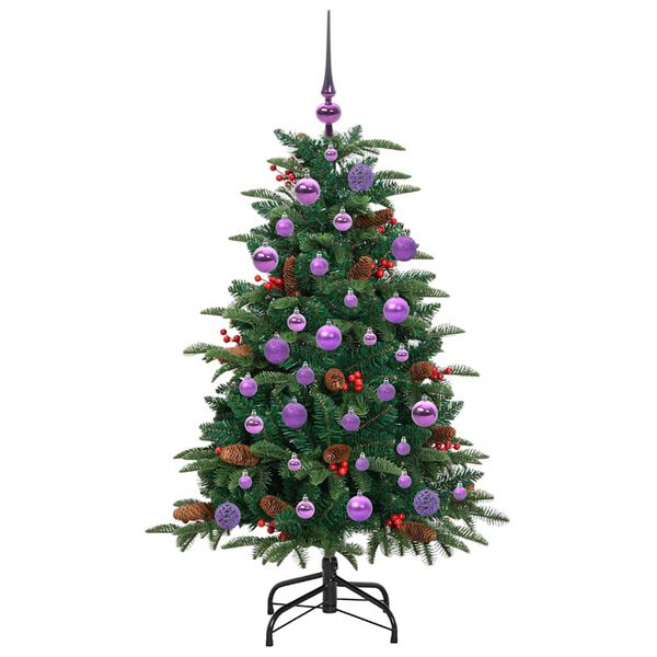 vidaXL K&uuml;nstlicher Weihnachtsbaum mit 150 LEDs mit St&auml;nder Gr&uuml;n 120 cm