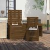 vidaXL 3-tlg. Gartenbox-Set Honigbraun Massivholz Kiefer