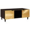 vidaXL Couchtisch Schwarz und Gold 100 x 54 x 40 cm Holzwerkstoff