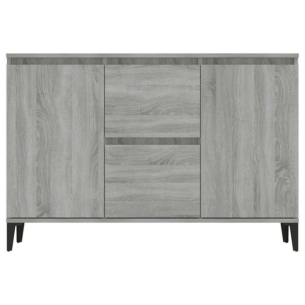 vidaXL Sideboard Grau Sonoma 102x35x70 cm Holzwerkstoff