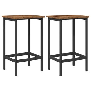 vidaXL Barhocker 2 stk. Altholz 40 x 32 x 64 cm Holzwerkstoff