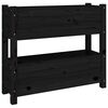 vidaXL Pflanzk&uuml;bel Schwarz 77x25x66 cm Massivholz Kiefer