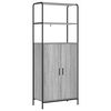 vidaXL Highboard Sonoma-Grau 40 x 33 x 161 cm Holzwerkstoff