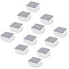 vidaXL LED Bodeneinbaustrahler Au&szlig;en 12 Stk. 100x100x68 mm