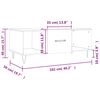 vidaXL Couchtisch Grau Sonoma 102x50x40 cm Holzwerkstoff
