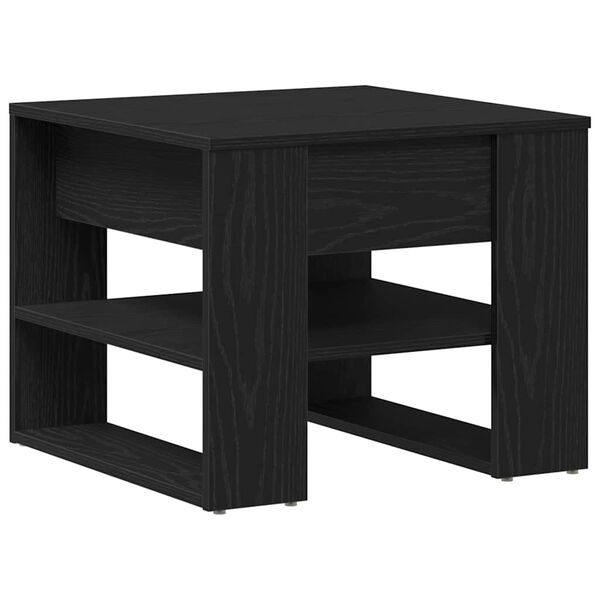 vidaXL Couchtisch Schwarz Eichen-Optik 55,5 x 55 x 45 cm Holzwerkstoff