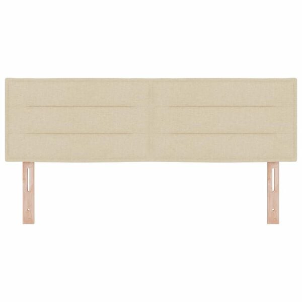 vidaXL Kopfteil Creme 144 cm Stoff