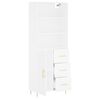 vidaXL Highboard Weiß 69,5x34x180 cm Holzwerkstoff