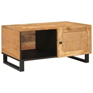 vidaXL Couchtisch Natur 80 x 50 x 40 cm Massivholz Mango