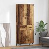 vidaXL Highboard Wandmontiert Altholz 69,5 x 34 x 180 cm Holzwerkstoff