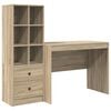 vidaXL Schreibtisch Sonoma-Eiche 145.5 x 50 x 127 cm 2 stk.