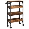 vidaXL K&uuml;chentrolley Altholz 53 x 20 x 76 cm Holzwerkstoff